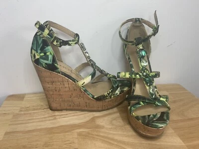 Cuñas chinas lavandería verde esmeralda talla 6,5 Foto 1 de 4