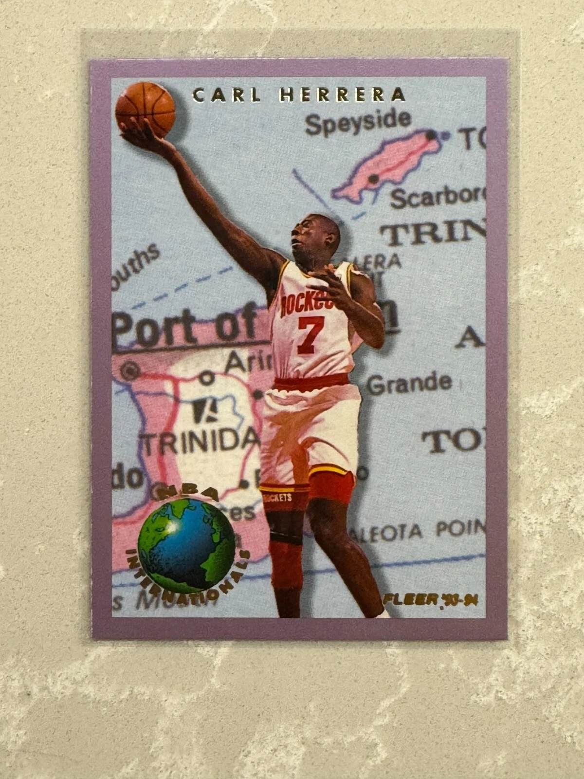 1993-94 Fleer Carl Herrera NBA Internationals #4 Houston Rockets