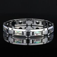 Magnetic Bracelet Men Natural Shell Never Scratch Tungsten Steel Bangle Jewelry