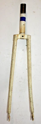Vintage Fuji Touring Road Bike Fork 700c 1" Threaded 140mm WHT Steel US Shipping - Image 1 of 4