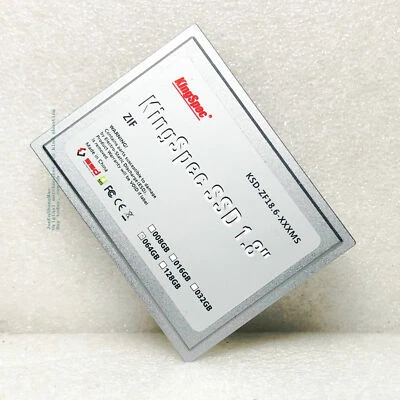 KingSPec 64GB (1.8''64GB SSD-ZIF) KSD-ZF18.6-XXXMS 1.8" CE hard drive - Image 1 of 3