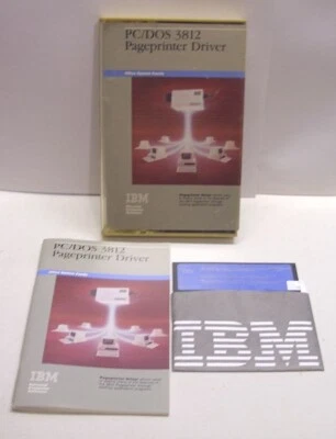 IBM PC/DOS 3812 Printer Driver for IBM PC, IBM XT, IBM AT -  RARE Dealer DEMO - Image 1 of 2