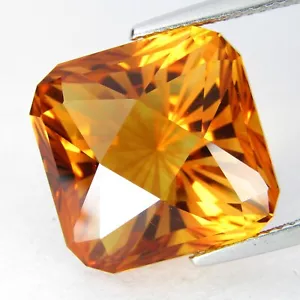 18,15 Karat 100 % natürliches fantastisches Citrin 15 mm Kissen strahlend geschnitten lose Edelstein VDO - Bild 1 von 6