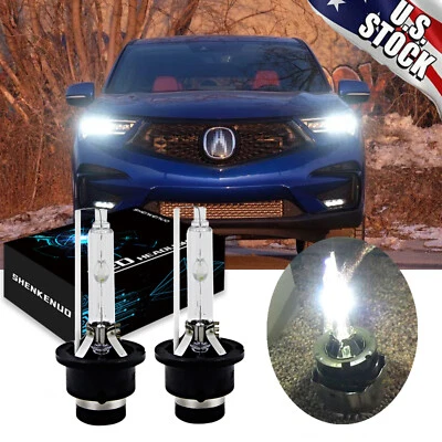 D2S 6000K 35W HID Headlight Bulbs For Acura RDX 2007-2015 Low Beam Fit Qty 2 - Image 1 of 4