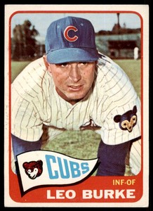1965 Topps Leo Burke  VG-EX Chicago Cubs #202