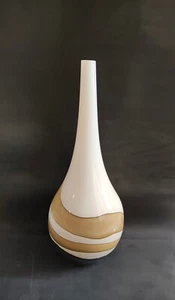 Vaso vintage MCM vetro soffiato a mano arte bocciolo stile modernista Murano soffiato a mano - Foto 1 di 5