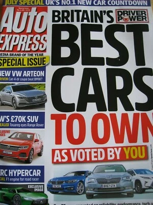 AUTO EXPRESS MAGAZINE JULY 2017 BRITAIN'S BEST CARS VW ARTEON MERC HYPERCAR - Image 1 of 3