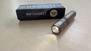 Muyshondt Flieger MK1 Stonewashed Titanium LED Flashlight