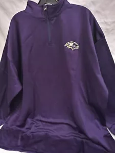 Profile Big & Tall NFL Team 1/4Zip Birdseye Poly Shirt Baltimore Ravens 3XL - Bild 1 von 1
