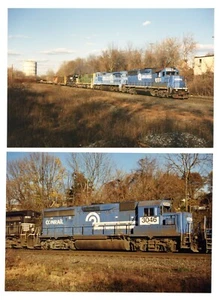 Lot (II) of 8 Conrail Locomotive ORIGINAL 4 x 6 Color Photo Prints - Picture 1 of 4