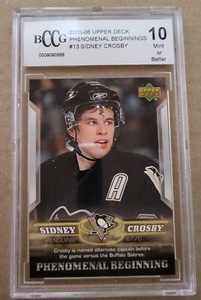 2005-06 Upper Deck Phenomenal Beginnings Sidney Crosby BCCG 10 Mint card #13