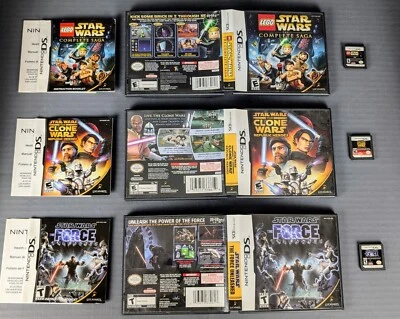 3 Games! Star Wars: Republic Heroes + LEGO + Force Unleashed (Nintendo DS, 2009) - Image 1 of 4