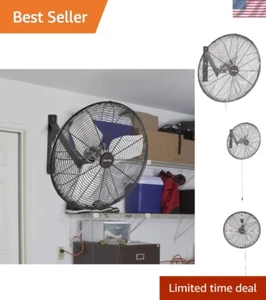 Adjustable Wall-Mounted Fan with 3-Speed Settings - Ideal for Grow Tents - Picture 1 of 8
