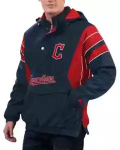 Giacca con cappuccio mezza zip uomo Cleveland Guardians MLB Starter - Foto 1 di 11