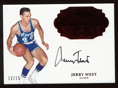 2016-17 Flawless JERRY WEST AUTO Ultra Short Print 13/15!  - Image 1 of 2