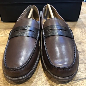 Topman Brown Leather Moseley Saddle Shoes Size 6