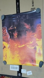 Póster promocional 1980 Han Solo princesa Leia 19 x 23 - Imagen 1 de 1