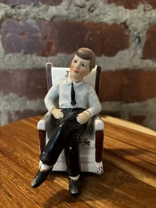 Sedia a dondolo vintage JFK Kennedy MCM sale e pepe Giappone 1962 patriottica - Foto 1 di 9