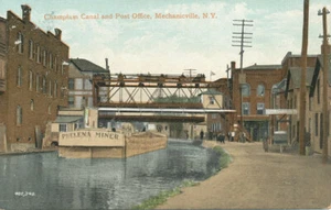 Mechanicville NY * Champlain Canal & P.O. c1908  Phelena Miner Boat  Saratoga Co - Picture 1 of 2