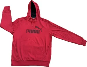 PUMA P48 CORE HOODY MEN'S RED FLEECE PULL OVER HOODIE SZ L, 590104-55 - Picture 1 of 6