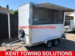 NEW Tickners Catering Coffee Snack Trailer & Exhibition Flap 9ft x 5ft x 6.5ft - Picture 1 of 12