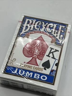 Bicycle Jumbo Playing Cards New Sealed Decks Blue - Image 1 of 3