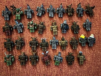 Mega Bloks Dragons Krystal Wars Mini Figures Knights, Orc LOT Of 33 Set - Image 1 of 4