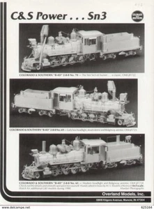 catalogo OVERLAND MODELS 1987 ? Sn3 - USRA 0-8-0 Colorado 2-8-0 E aa - Picture 1 of 1