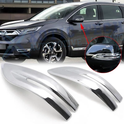 Chrome Side Rearview Mirror Stripe Cover Trim For Honda CR-V CRV 2017-2021 2022 - Image 1 of 4