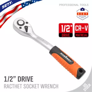 1/2" Drive Ratchet Socket Wrench Handle 72 Tooth Quick-Release Spanner - Picture 1 of 7