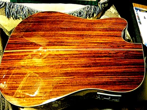 Fender GD-47SCE Acoustic Electric Guitar Exotic Flamed Rosewood + CASE, 1/2 OFF - Picture 1 of 12