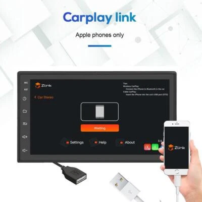 7" Android 10.0 Radio Stereo Wifi DSP Carplay MP5 Player GPS Navigation 2+32G - Изображение 1 из 4