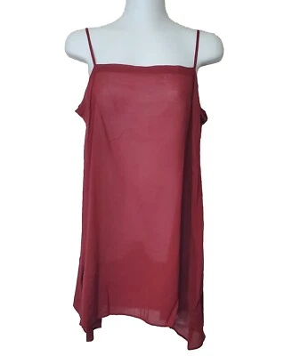 Vestido Isabel Marant Etoile Rojo Sin Mangas 38 Transparente Lanikaye Ropa Interior Túnica Forro Foto 1 de 4
