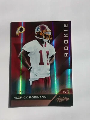 2011 Absolute  ** SPECTRUM SILVER ROOKIE **  #101 Aldrick Robinson RC  #D / 50 - Image 1 of 2