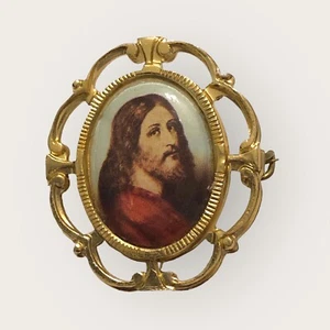 Spilla religiosa VOLTO SANTO DI GESÙ vintage Nuovo - Imagen 1 de 6