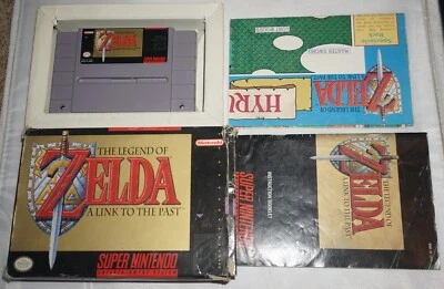 Legend of Zelda Link to Past (Super Nintendo SNES) Complete w/ Map #3 - Image 1 of 4