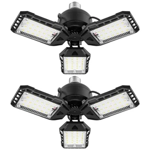 LED Garage Lights Bulb 2 Pack -80W, 8000LM 6500K Led Shop Light with 3 Deform... - Picture 1 of 7