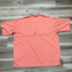 Columbia PFG Omni-Shade Mens 3XT Peach 100% Polyester Vented Fishing Polo - Picture 1 of 9