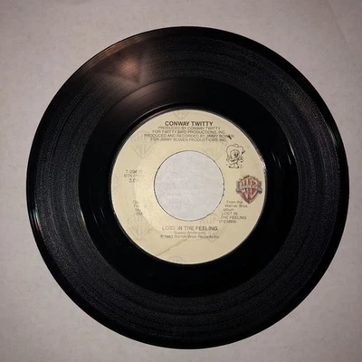 Conway Twitty - Lost in the Feeling + You've Never Been This Far Before 45 RPM - Image 1 of 4