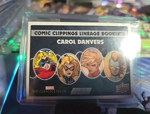 2022 Marvel Beginnings Vol Series 1 Lineage Booklets Clipping 2/5 Captain Marvel - Bild 1 von 5