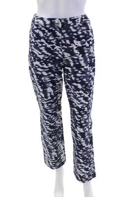 Escada Women's Button Closure Flat Front Straight Leg Tie Dye Pants Size 36 - Image 1 of 4