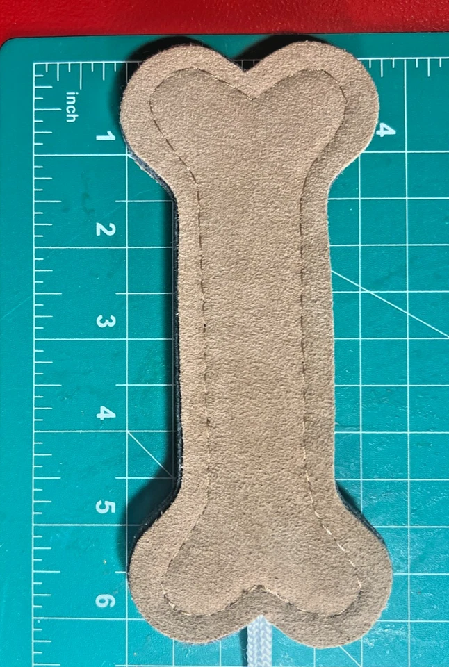 耐用麂皮绒狗骨咀嚼拖船玩具无填充小狗宠物礼物新品 — 第 1/4 张图片