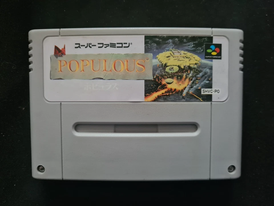 POPULOUS Super Famicom JAPANESE JP IMPORT version game - Image 1 of 2