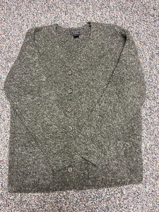 Abercrombie & Fitch 100% Wool Button Down Sweater w Pockets Medium - Picture 1 of 3
