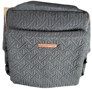 Baby Petunia Pickle Bottom black, quilted backpack diaper bag - Picture 1 of 4