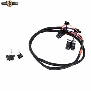 Black Handlebar Switch Harness Kit Fit For Harley Touring With Radio 1996-2013 - Bild 1 von 13