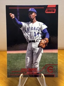 ⚾️ 2022 Topps Stadium Club # 20 Red Foil Ernie Banks - Chicago Cubs HOF ⚾️ - Picture 1 of 11