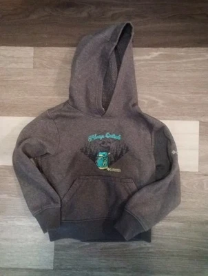 Sudadera con capucha Columbia para niños talla XS gris excelente estado y amada Foto 1 de 3