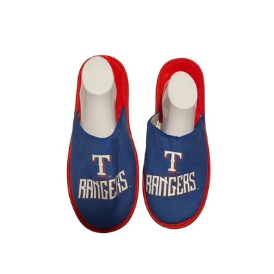 Zapatillas para hombre Texas Rangers FOCO Scuff Slide talla XL Foto 1 de 4