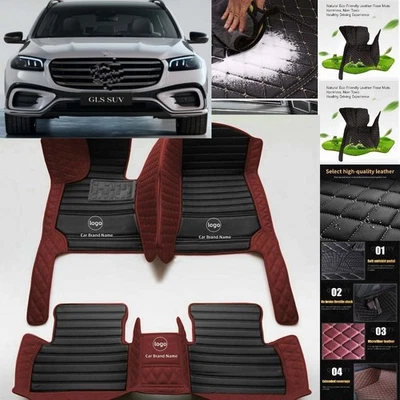 For Mercedes Benz GLS Car Floor Mats Custom All Weather Auto Floor Liners Mats - Image 1 of 4